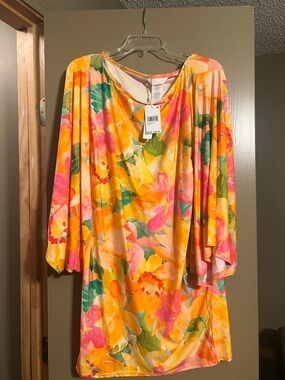 Summer Silky High End Women's Swim Coverup Tunic